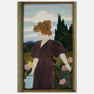Carl Sigmund Luber, Wandfliese Jugendstil