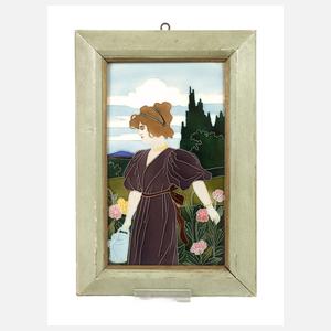 Carl Sigmund Luber, Wandfliese Jugendstil