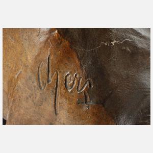Goldscheider Wien Frauenbüste "Die Ranke"
