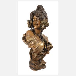 Goldscheider Wien Frauenbüste "Die Ranke"