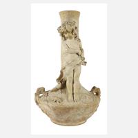 Goldscheider Wien figürliche Vase111
