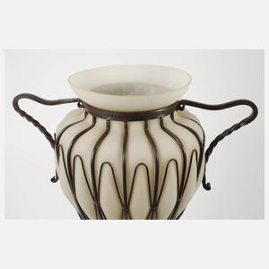 Muller Frères große montierte Vase
