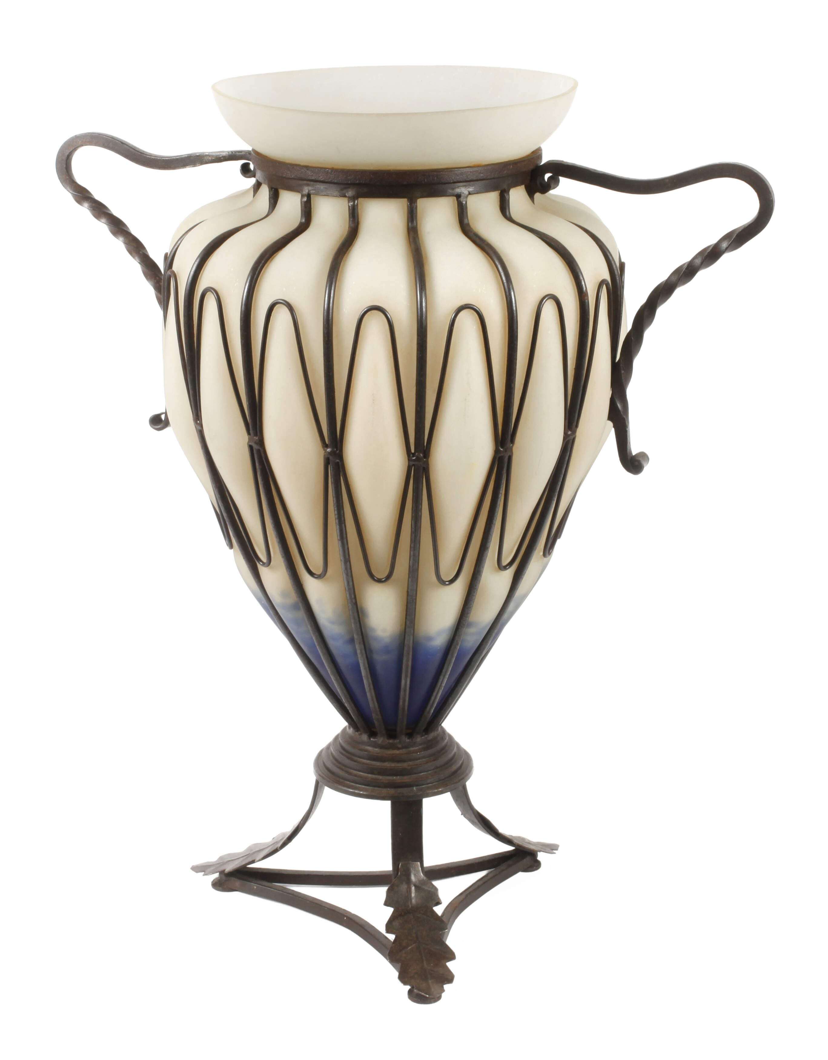 Muller Frères große montierte Vase