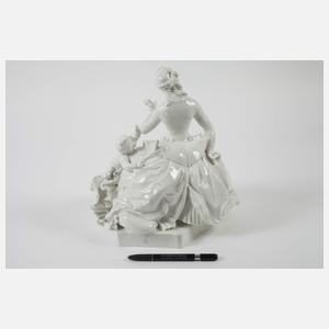Meissen "Dame mit Mohrenkind"