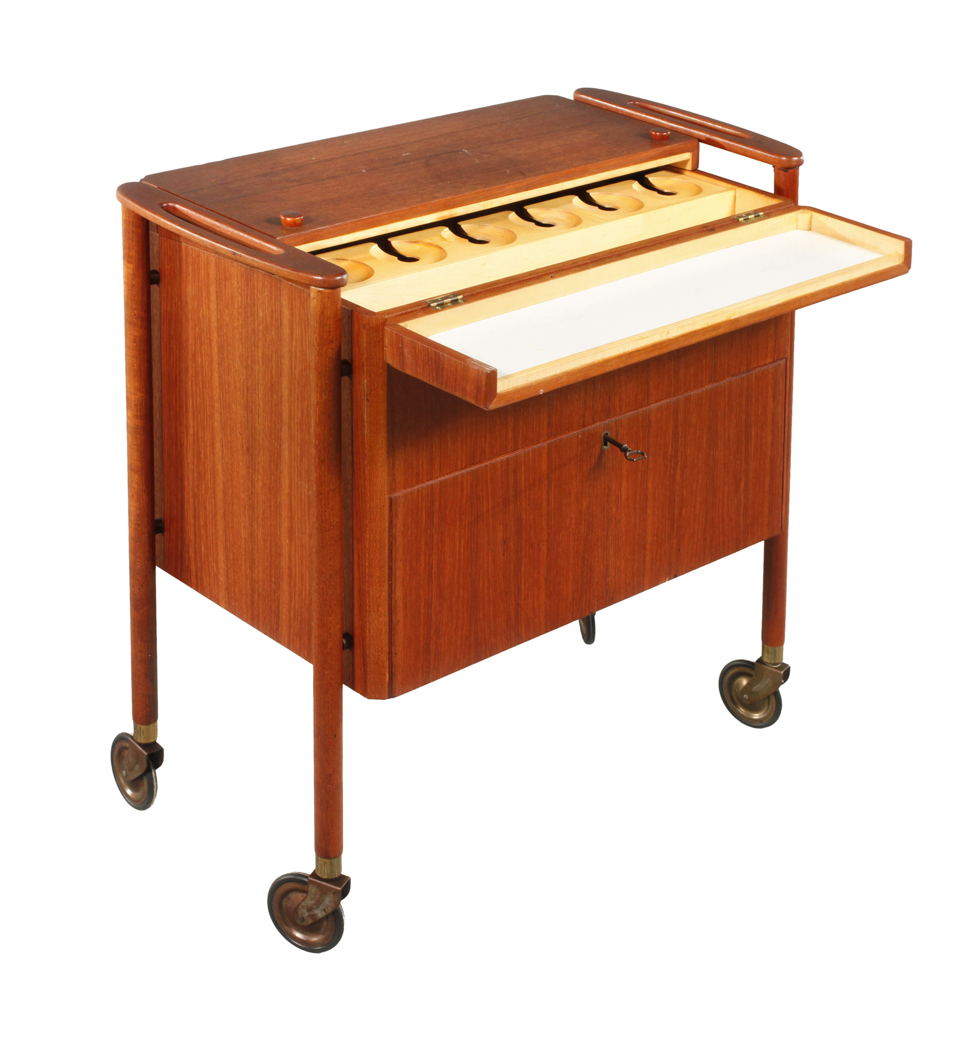 Barwagen Teakholz