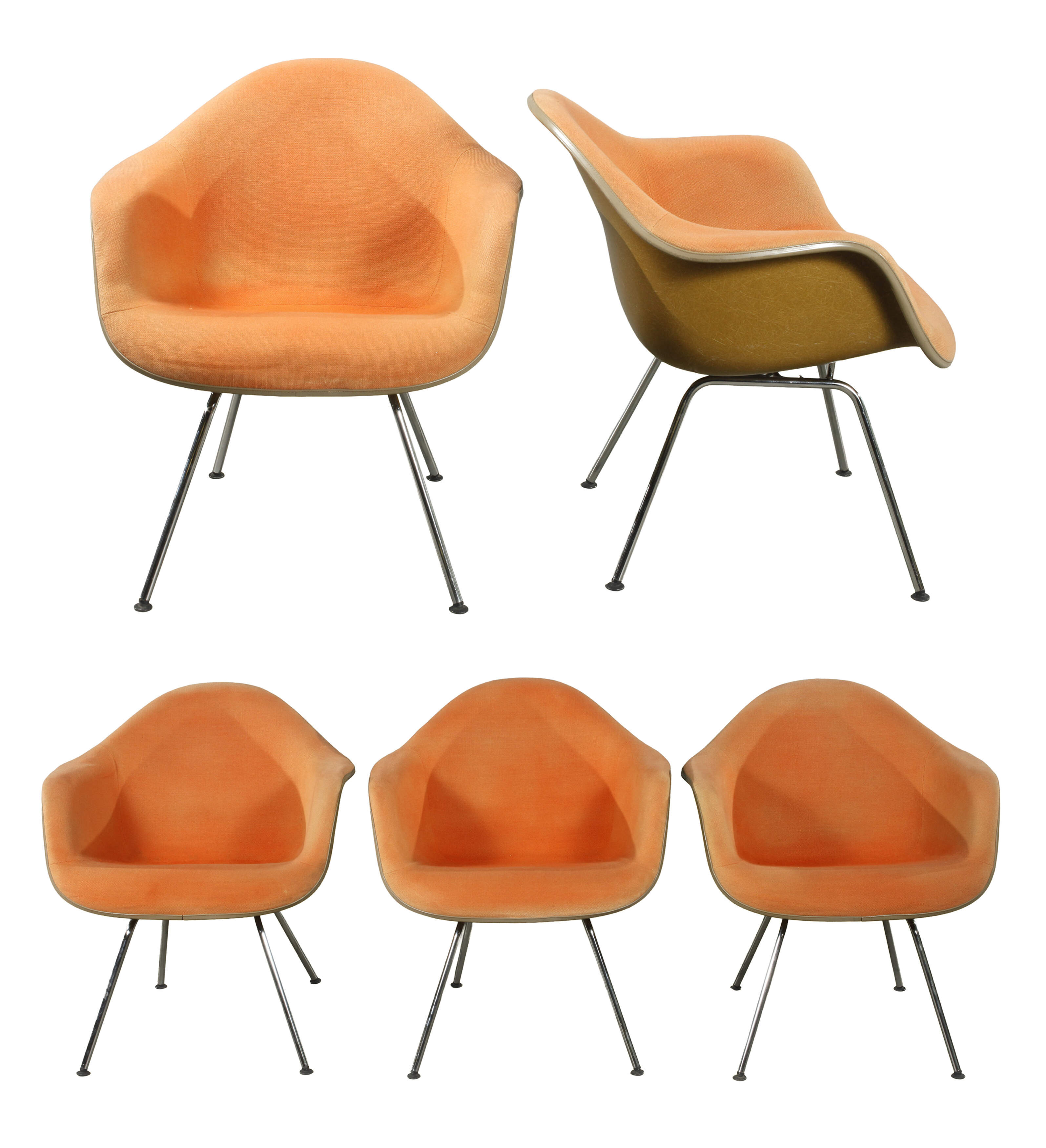 Charles Eames, fünf Sessel "DAX"
