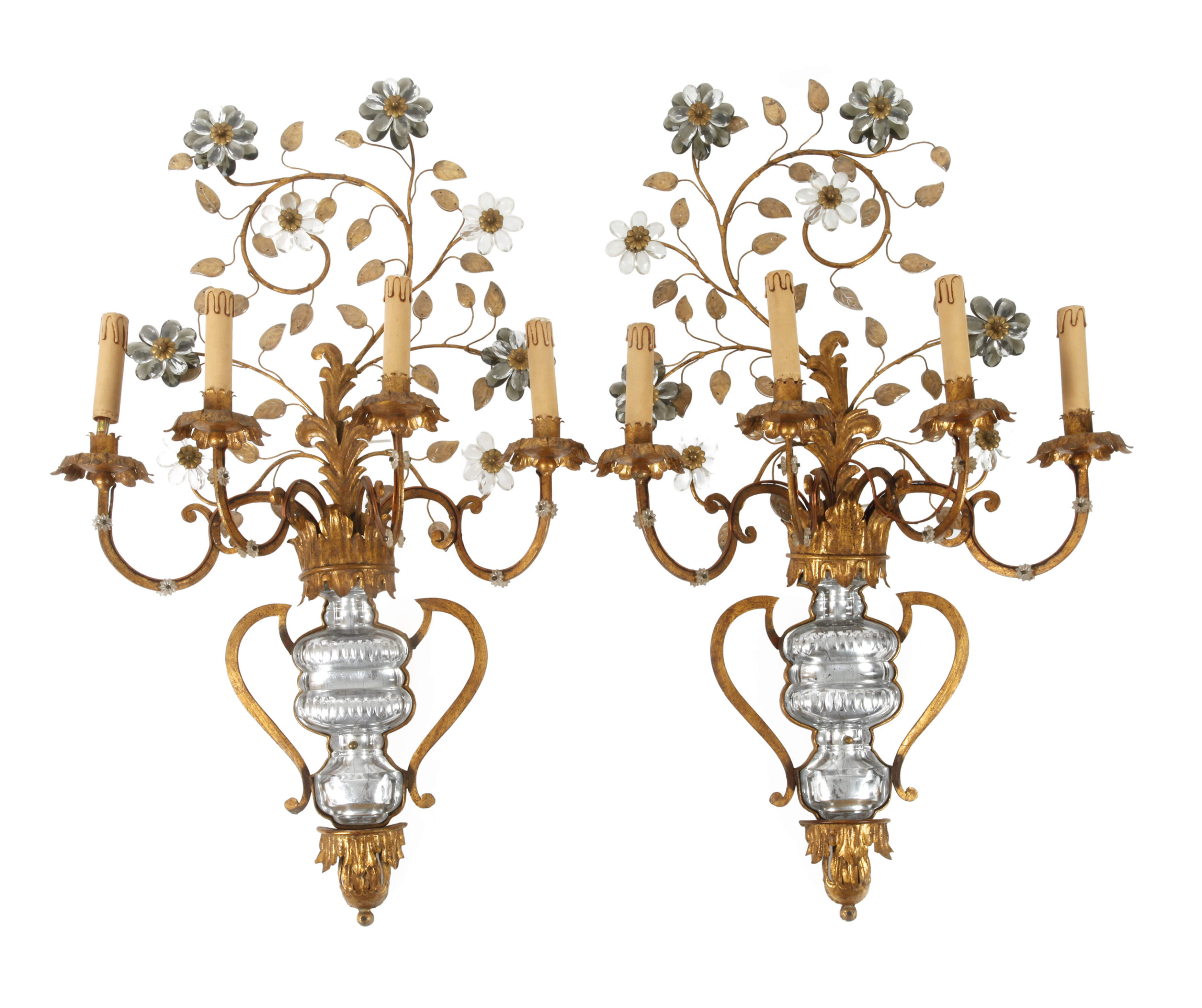 Paar opulente Wandleuchten