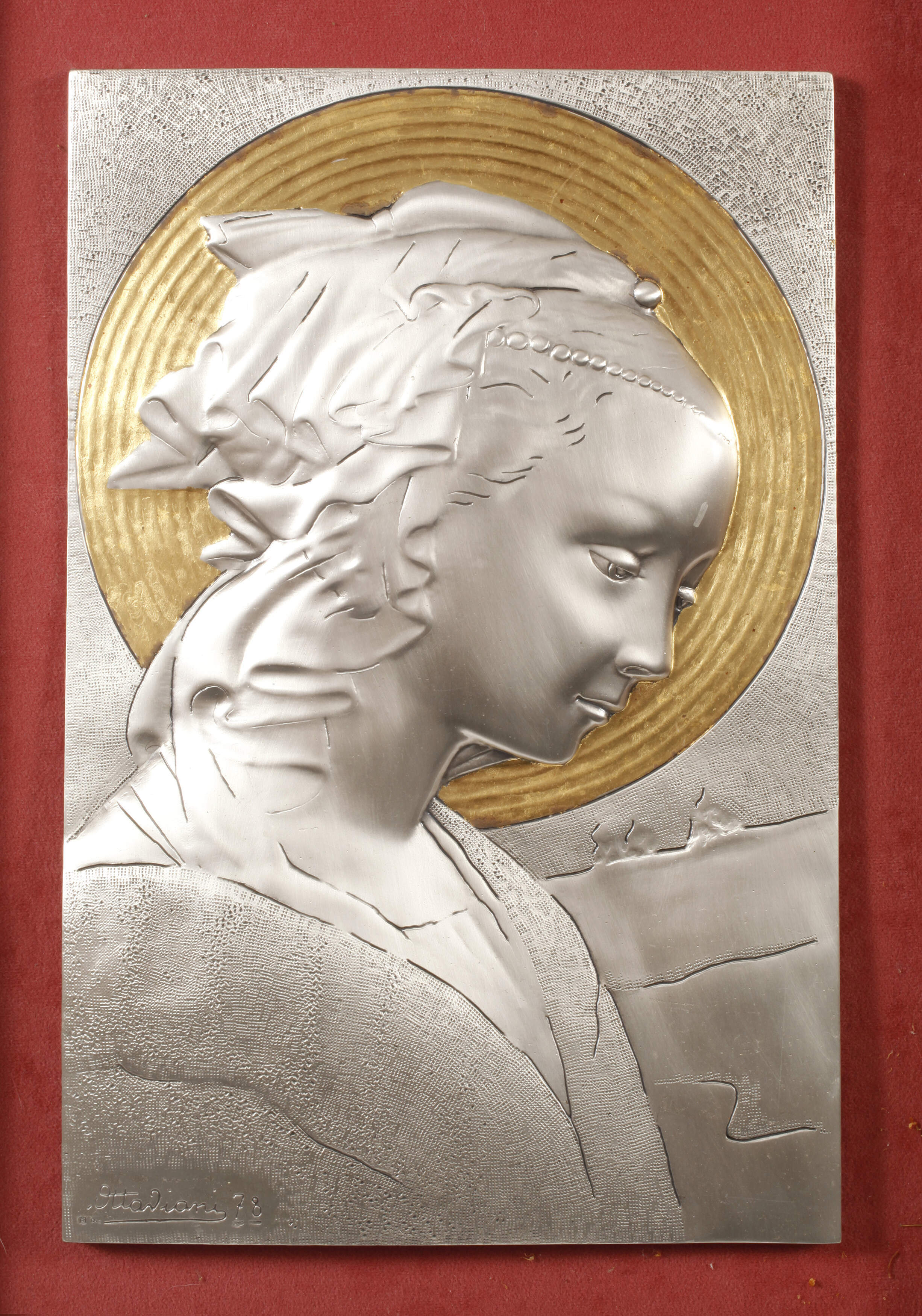 Giuliano Ottaviani, Silberrelief Heilige Maria