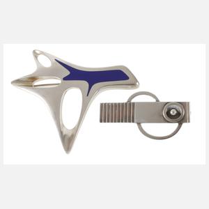 Georg Jensen zwei Broschen
