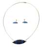 Designcollier mit Ohrsteckern