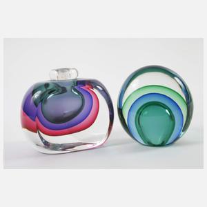 Seguso Vetri d'Arte Murano, vier Designobjekte