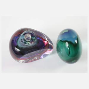 Seguso Vetri d'Arte Murano, vier Designobjekte
