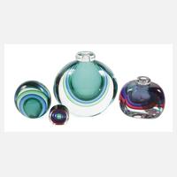 Seguso Vetri d'Arte Murano, vier Designobjekte111