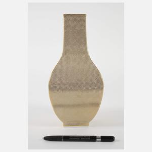 Markus Hilzinger, Vierkantvase "Mesh Gold"