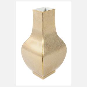 Markus Hilzinger, Vierkantvase "Mesh Gold"
