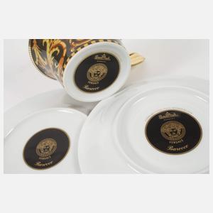 Gianni Versace, zwei Teegedecke "Barocco"