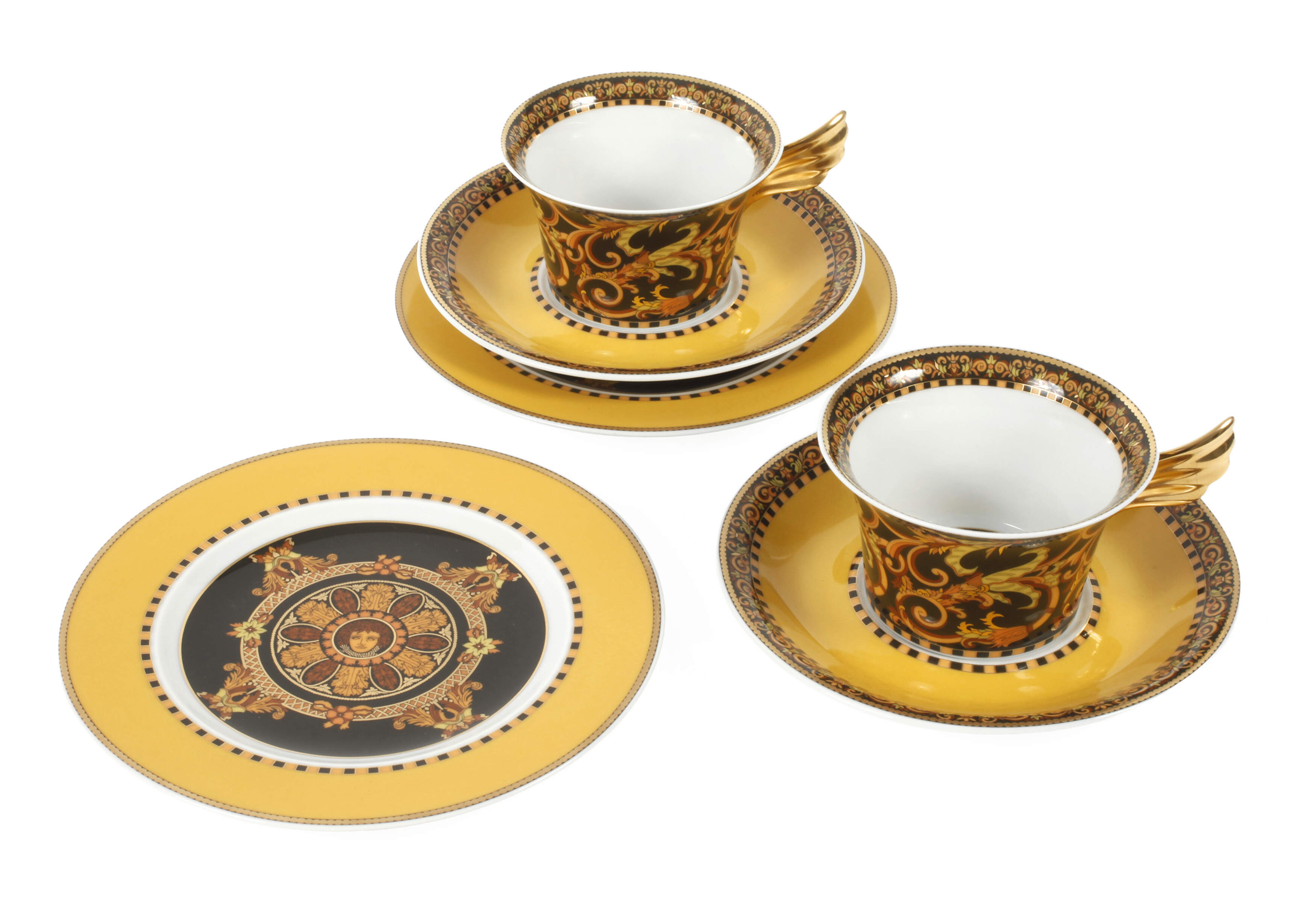 Gianni Versace, zwei Teegedecke "Barocco"