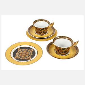 Gianni Versace, zwei Teegedecke "Barocco"