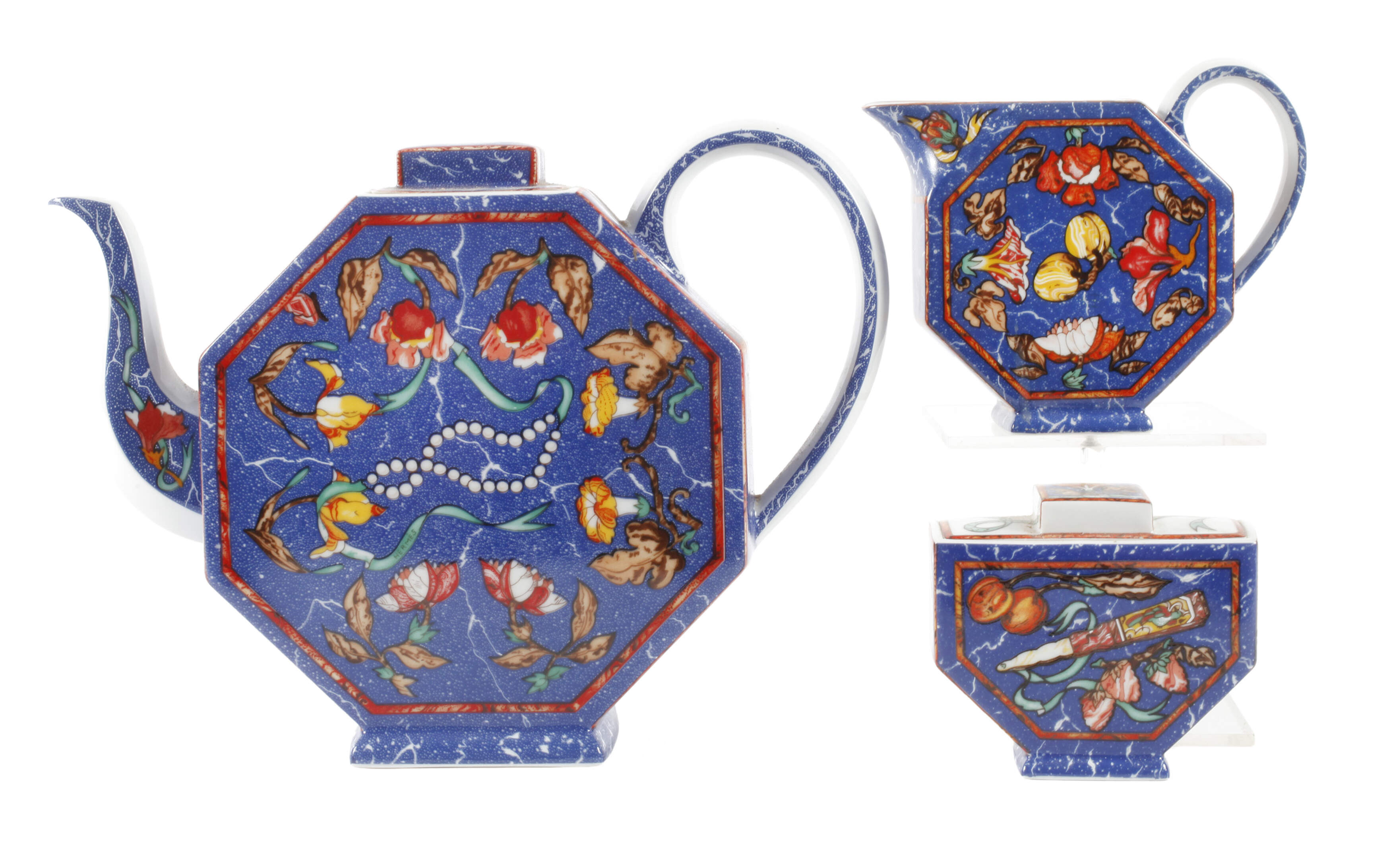 Hermès Kaffee-Kernstück "Marqueterie"