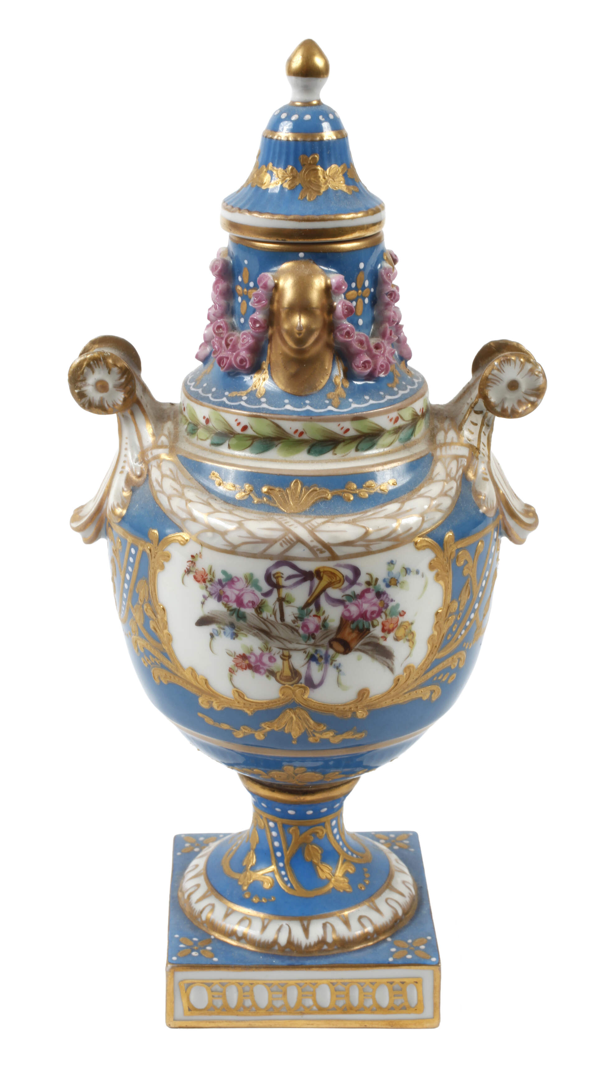 Kleine Prunkvase im Sèvres-Stil