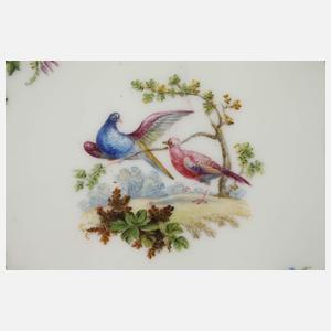 Sèvres zwei Prunkteller mit Vogeldekor