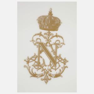 Sèvres Speiseteller mit Kaisermonogramm