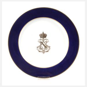 Sèvres Speiseteller mit Kaisermonogramm