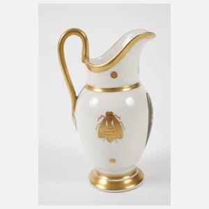 Sahnegießer mit napoleonischem Adler und Biene