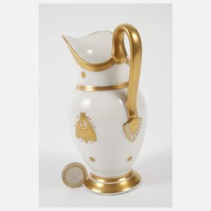 Sahnegießer mit napoleonischem Adler und Biene
