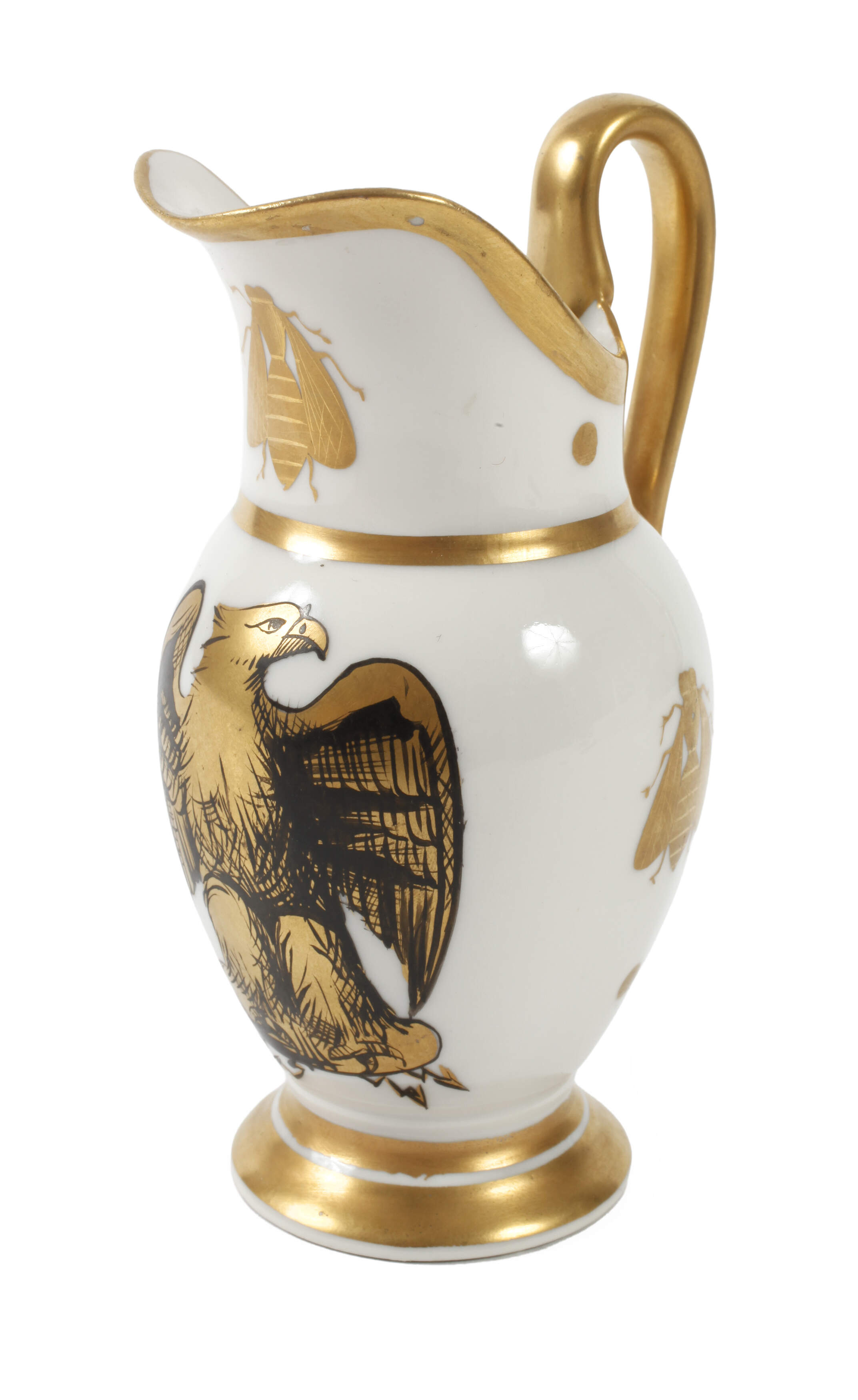 Sahnegießer mit napoleonischem Adler und Biene