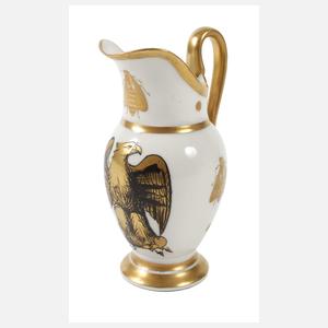 Sahnegießer mit napoleonischem Adler und Biene