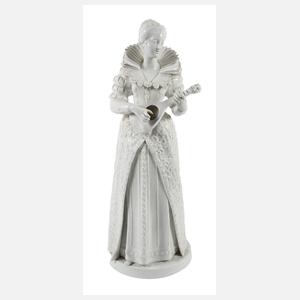 Große Edeldame mit Mandoline