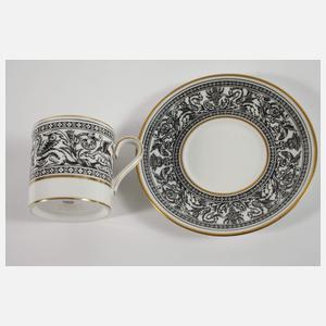 Wedgwood England Tafelservice "Florentine Black"