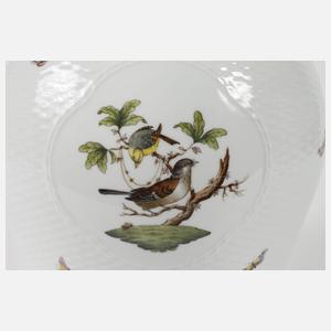 Herend Ungarn Bodenvase "Rothschild Bird Blue"
