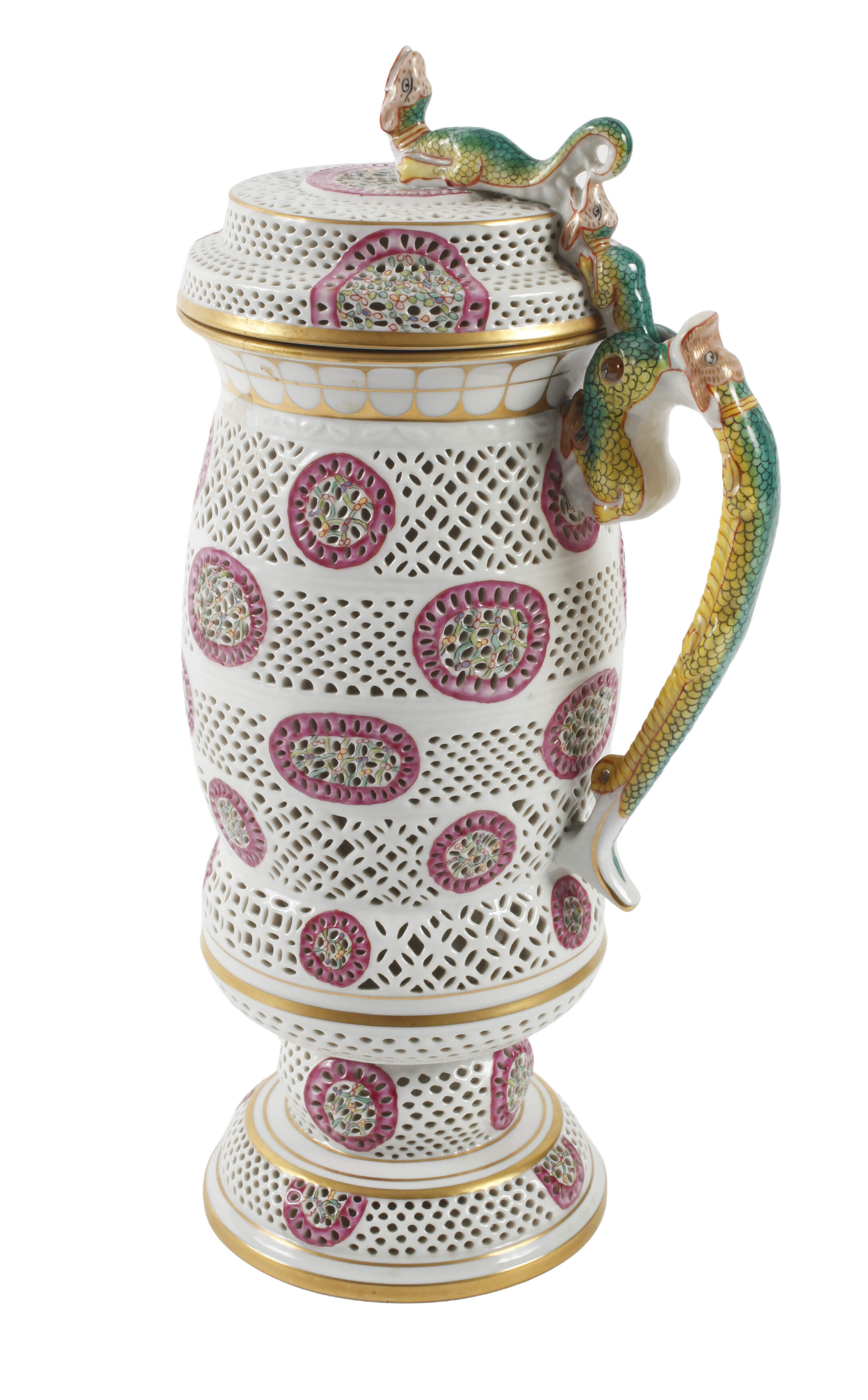 Herend Ungarn Prunkhumpen mit Chinoiserie
