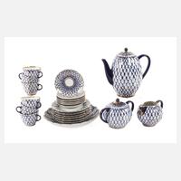 Lomonosov Kaffeeservice "Kobaltnetz"111