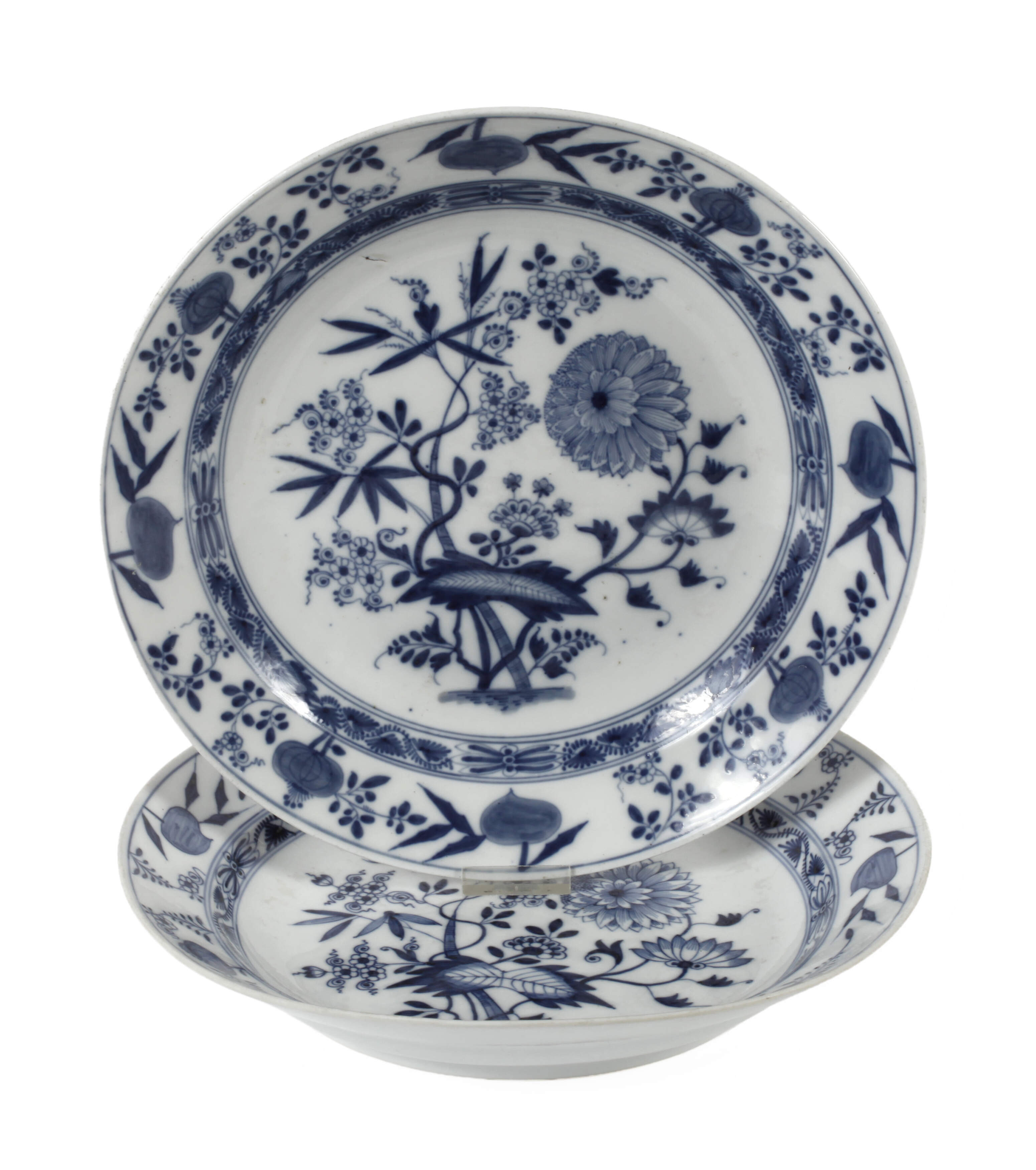 Meissen zwei Schalen "Zwiebelmuster"