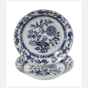 Meissen zwei Schalen "Zwiebelmuster"