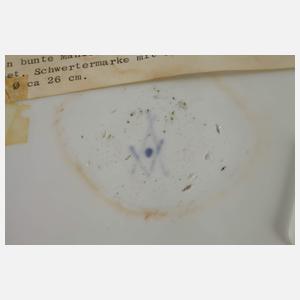 Meissen zwei Speiseteller und Schale Punktzeit