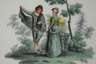 Meissen Zierteller "Figurenmalerei nach Watteau"
