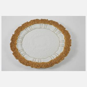 Meissen Prunkplatte Reliefdekor