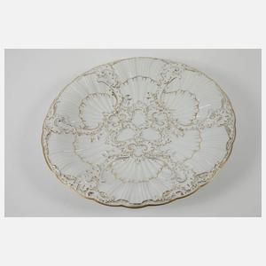 Meissen Prunkteller Muschelrelief