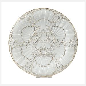 Meissen Prunkteller Muschelrelief
