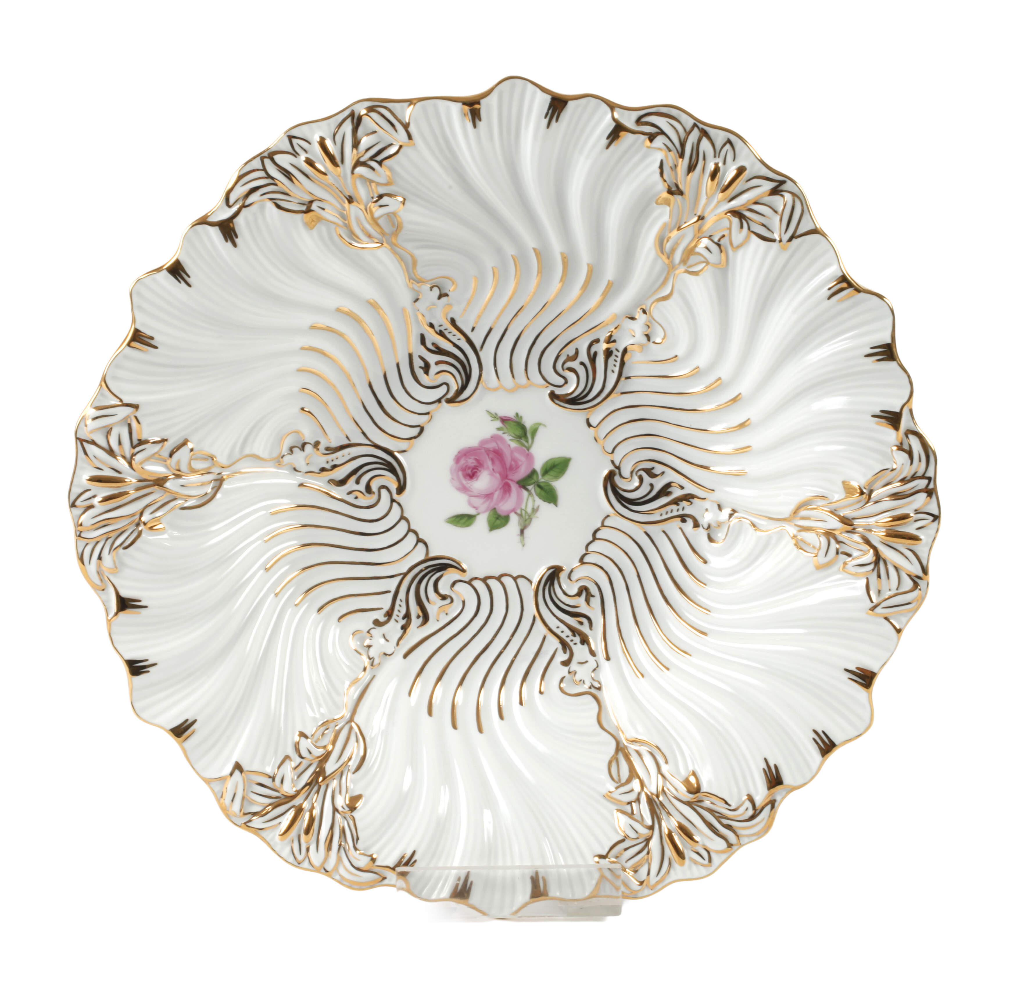 Meissen Prunkschale "Rote Rose"