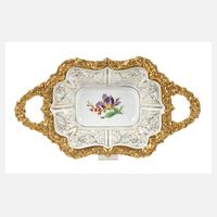 Meissen prunkvolle Henkelschale "Blume 2"111