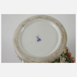 Meissen kleine Henkelvase Vogelmalerei