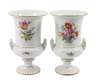 Meissen Paar Kratervasen Blumenmalerei