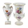Meissen zwei Prunkvasen Blumenmalerei