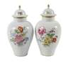Meissen Paar Deckelvasen "Blumenbukett"