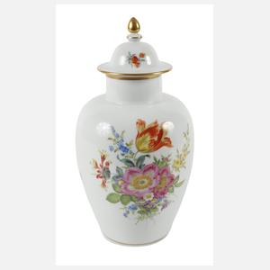 Meissen Deckelvase "Blumenbukett"